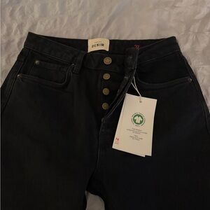 Sezane Black Straight Leg Jeans